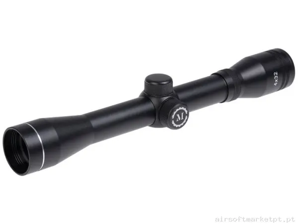Mira telescópica 4x32 Moa Survival Asosa001p negra — Miras & Ópticas — Airsoft Market PT