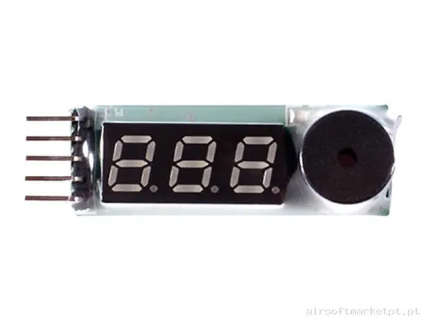 Verificador de Baterias Lipo Ipower Segurança Alarm com Display — Carregadores / Magazines — Airsoft Market PT
