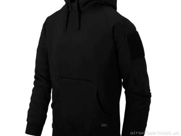 Sudadera Tática Helikon-Tex Urban Hoodie Lite Kangaroo preta — Vestuário (Fardas) — Airsoft Market PT