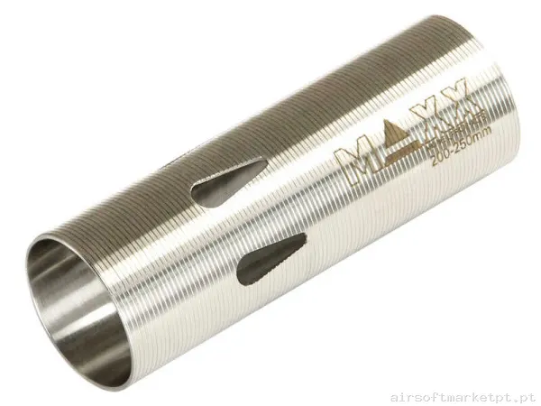 Interno Cilindro AEG Maxx Modelo Tipo e Aço Inoxidável CNC Cano 200-250MM — Peças Internas (AEG) — Airsoft Market PT