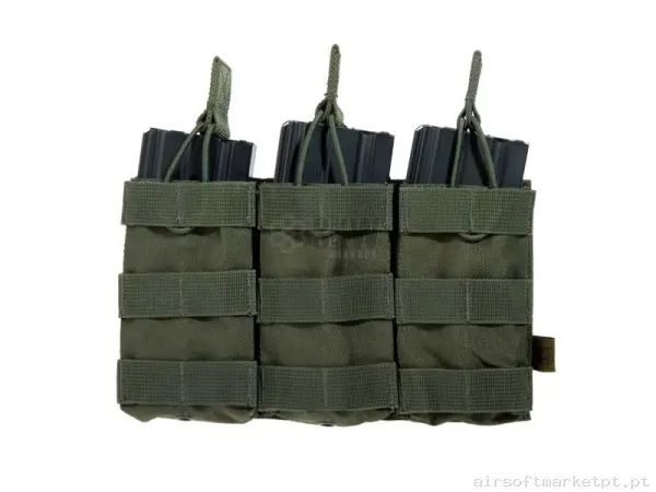 Pouch M4 Molle Triple Delta Tactics - OD Verde — Coletes & Rigs — Airsoft Market PT