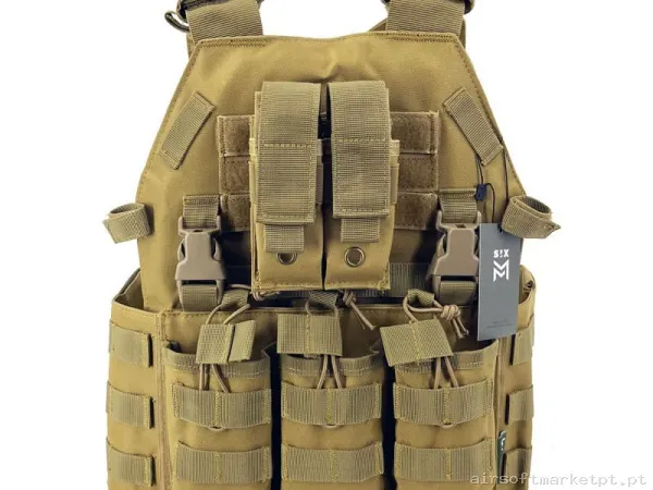 CHALECO SIXMM 6094S TAN — Coletes & Rigs — Airsoft Market PT