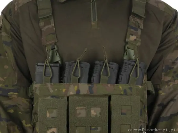 Colete Chest Rig Delta Tactics Force Mk2 Boscoso Pixelado — Coletes & Rigs — Airsoft Market PT