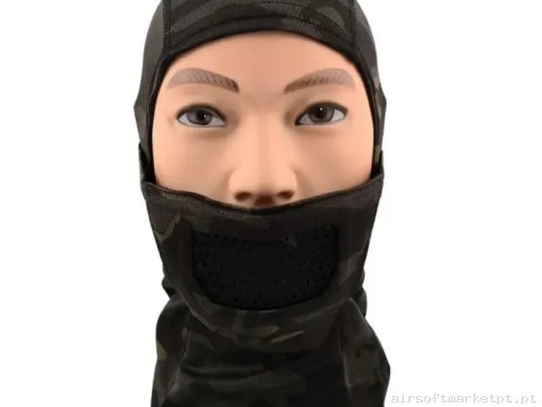 Máscara Proteção Balaclava Cygnus Armory Fullface Warrior Gen.2 Estilo multicam Black — Proteção Ocular & Facial — Airsoft Market PT