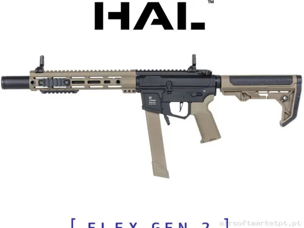 Réplica Specna Arms Sa-FX02 Flex Gen2 Hal Etu Negro Tan — Rifles de Assalto (AR/M4/AK) — Airsoft Market PT