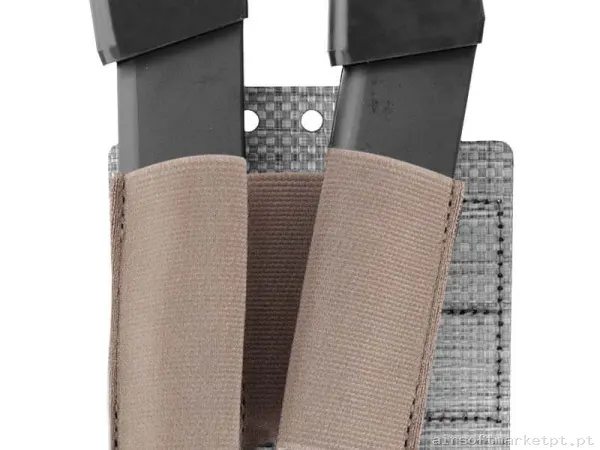 Pouch Magazine Pouch Doble Pistola 9mm Warrior Assault Tegris Insert Elastic coyote tan — Carregadores / Magazines — Airsoft Market PT