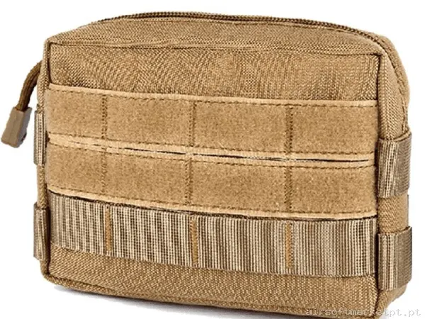 POUCH PORTA ACCESORIOS DELUXE TAN — Coletes & Rigs — Airsoft Market PT
