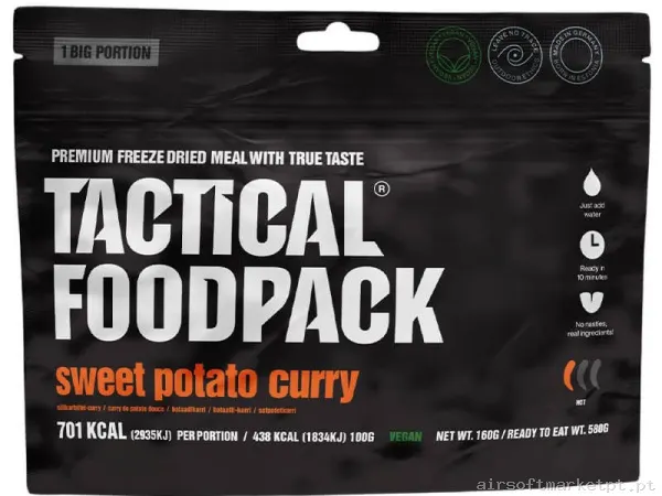 Comida Tactical Foodpack Ração Grande Boniato ao Curry (Vegano) — Outros — Airsoft Market PT