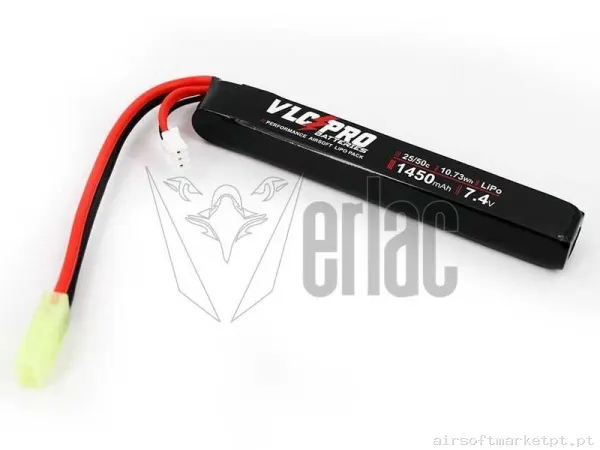 Batería VLC Pro 7.4v 1450 mah 25c-50c Tamiya — Baterias & Carregadores — Airsoft Market PT