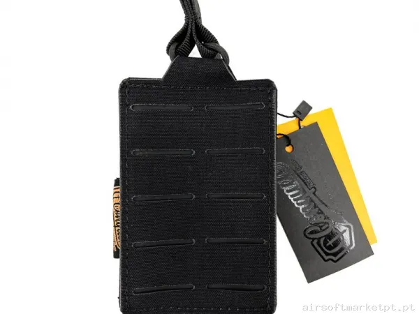 Pouch M4 Portacargador Conquer Corte Láser Negro — Coletes & Rigs — Airsoft Market PT