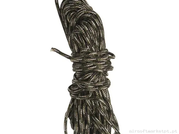 Corda Utilitária Mil-Tec Utility Cord 15m Flecktarn — Acessórios & Componentes — Airsoft Market PT