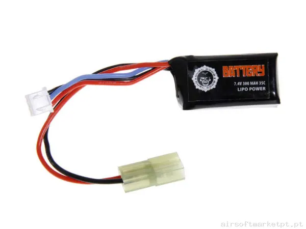 Bateria Lipo Stick Mini Duel Code 300mah 7.4v 35c — Baterias & Carregadores — Airsoft Market PT