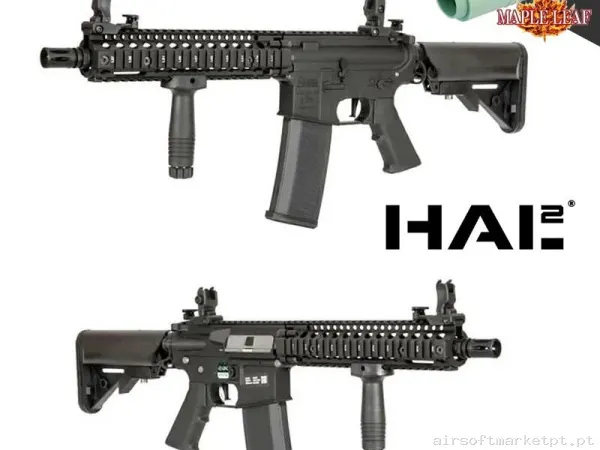 Fusil Specna Arms MK18 HAL2 Bluetooth Daniel Defense SA-E19 edge Negra - Upgradeada — Rifles de Assalto (AR/M4/AK) — Airsoft Market PT