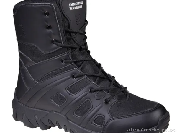 BOTA IMMORTAL OMEGA 8” NEGRO CAÑA ALTA - 46 — Calçado — Airsoft Market PT