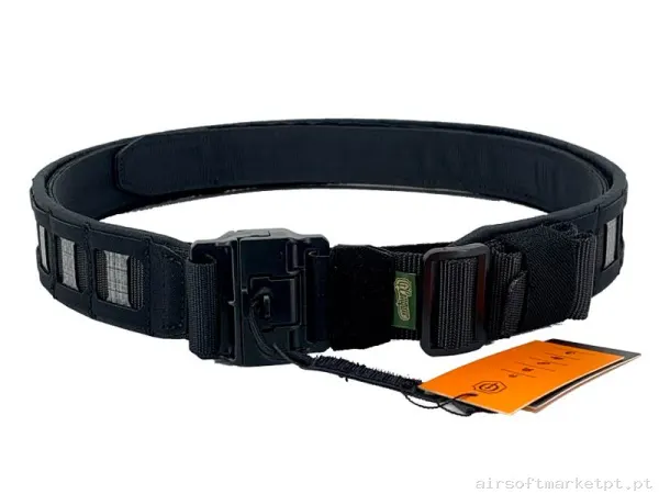 Cinturão tático Conquer Tegris Mqr Belt negro — Gear Táctico — Airsoft Market PT