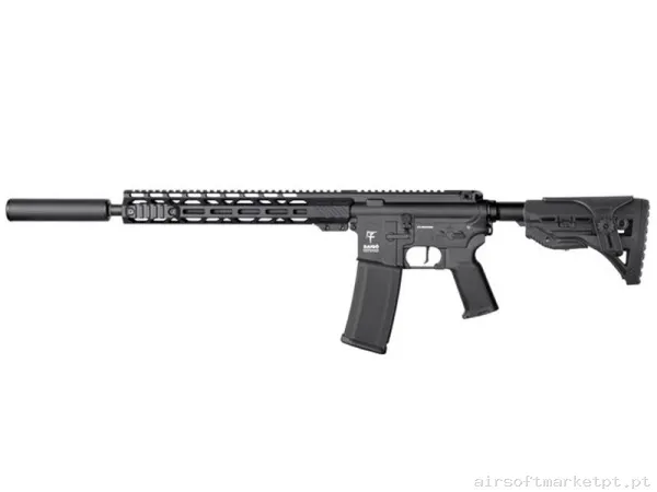 Réplica AEG M4 DMR Saigo Bushido Meiyo Dmr2 preta — Rifles de Assalto (AR/M4/AK) — Airsoft Market PT