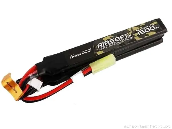 BATERÍA GENS ACE 1500MAH 25C 11.1V NUNCHUCK 3X TAMIYA — Baterias & Carregadores — Airsoft Market PT