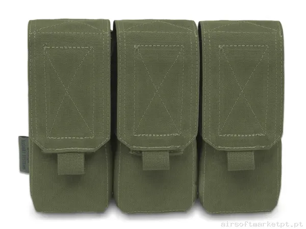 Pouch Magazine Pouch Triplo M4 Warrior Assault de Doble Capacidade 5.56 verde od — Coletes & Rigs — Airsoft Market PT