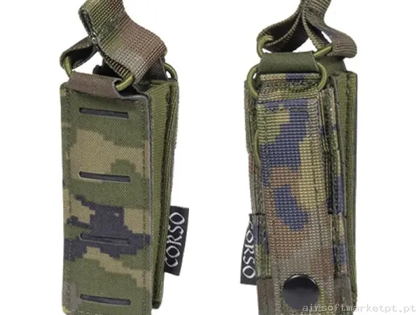 Pouch Corso Cargador Pistola Dagger Mk1 Laser Pixelado Boscoso — Coletes & Rigs — Airsoft Market PT