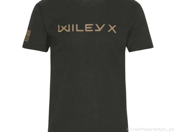 CAMISETA WILEY X CANYON LOGO COYOTE BROWN VERDE OD — Vestuário (Fardas) — Airsoft Market PT