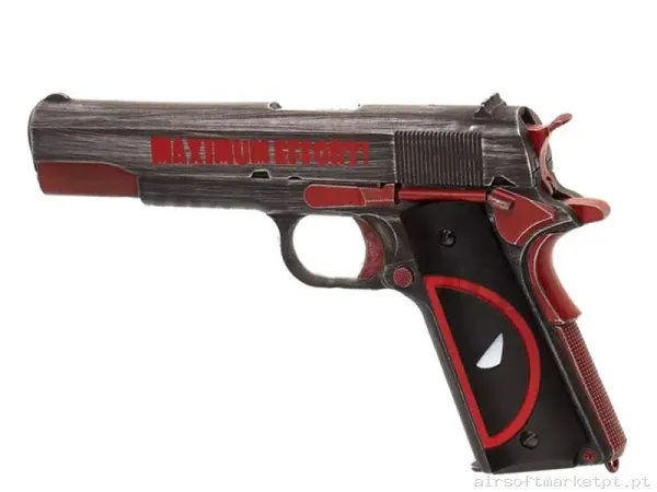 Pistola 1911 Armorer Works NE2201 Deadpool GBB — Pistolas — Airsoft Market PT