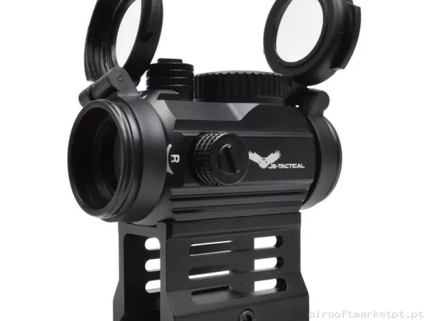 Mira Ponto Vermelho Js Tactical JS-BD02 1" Raiser negro — Miras & Ópticas — Airsoft Market PT