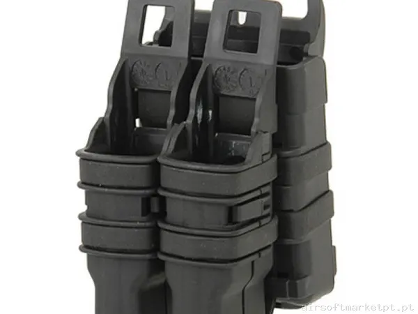 Pouch Magazine Pouch Fastmag Dupla Pistola + 1x M4 Wosport preto — Coletes & Rigs — Airsoft Market PT