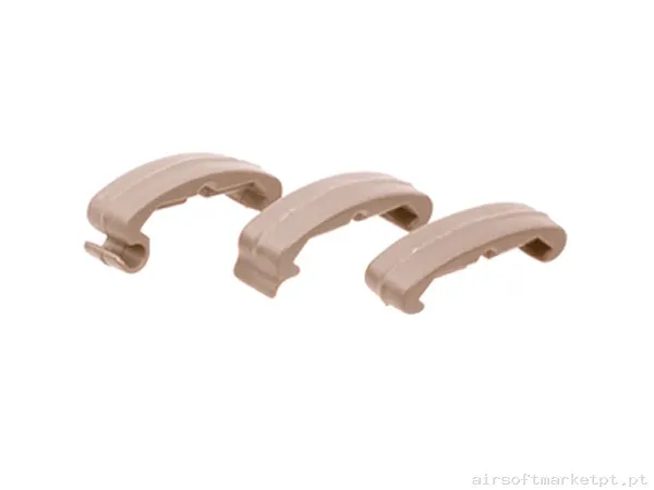 Externo Clips para Rail Fma Low Profile Dark Earth Pack 60u — Acessórios & Componentes — Airsoft Market PT