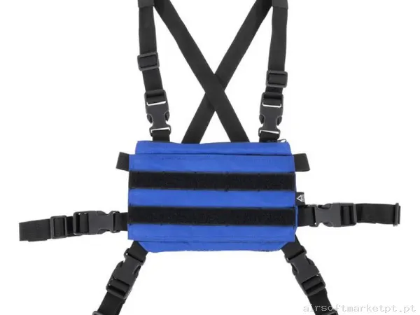 Chaleco Chest Rig Delta Tactics Speedsoft V2 Azul — Coletes & Rigs — Airsoft Market PT