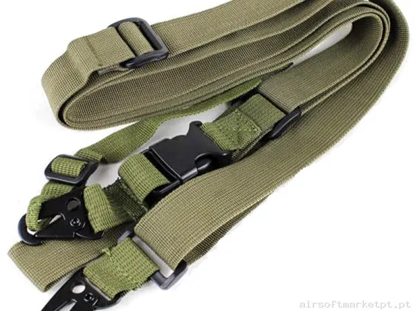 Correa Tática 3 Pontos Combat Zone verde od — Gear Táctico — Airsoft Market PT