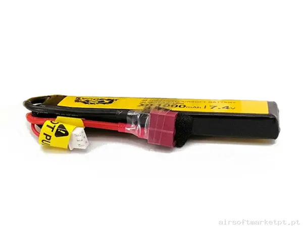 Bateria Lipo Stick Raccoon Pro 1000mah 7.4v 25-50C (T-Plug) — Baterias & Carregadores — Airsoft Market PT