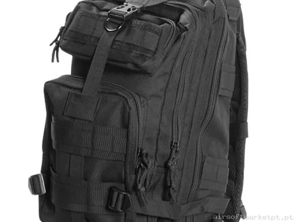 Mochila Tática MOLLE Combat Zone Compact Assault 25l preta — Sacos & Mochilas — Airsoft Market PT