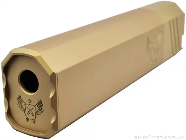 SILENCIADOR 175MM BIG DRAGON ESTILO OSPREY DARK EARTH — Supressores & Tracers — Airsoft Market PT