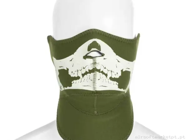 Máscara Proteção Neopreno Invader Gear Death Head Neoprene verde od — Proteção Ocular & Facial — Airsoft Market PT