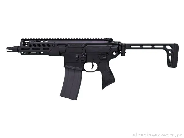 Réplica GBB Mcx Salvo Precisão Rattler Lt 6.75" MWS preta — Rifles de Assalto (AR/M4/AK) — Airsoft Market PT
