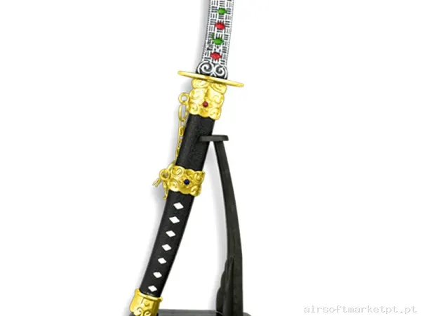 Katana Ornamental Mini Estilo Japonês Tole10 Imperial 32140 negra (Com Suporte) — Ferramentas — Airsoft Market PT