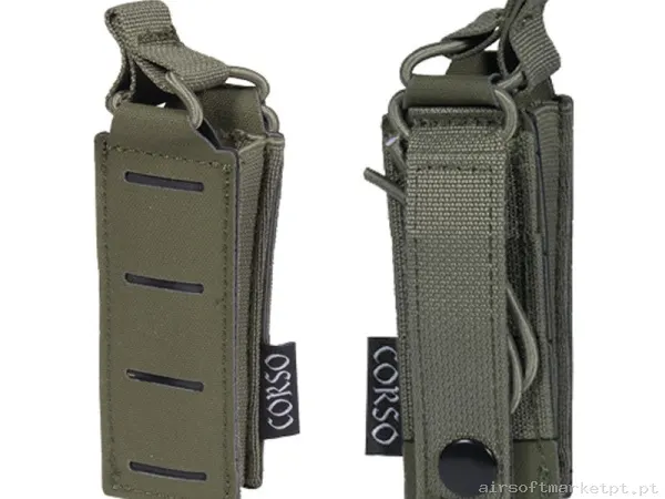 Pouch Corso Cargador Pistola Simple Dagger Mk1 Laser Verde Od — Coletes & Rigs — Airsoft Market PT