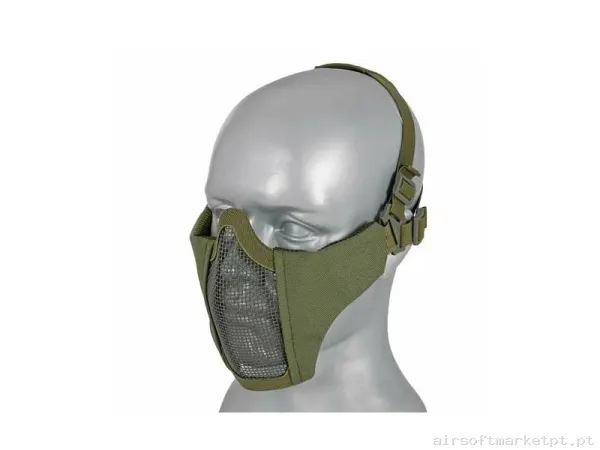 Máscara Rejilla+Tela para cabeza Verde OD — Proteção Ocular & Facial — Airsoft Market PT