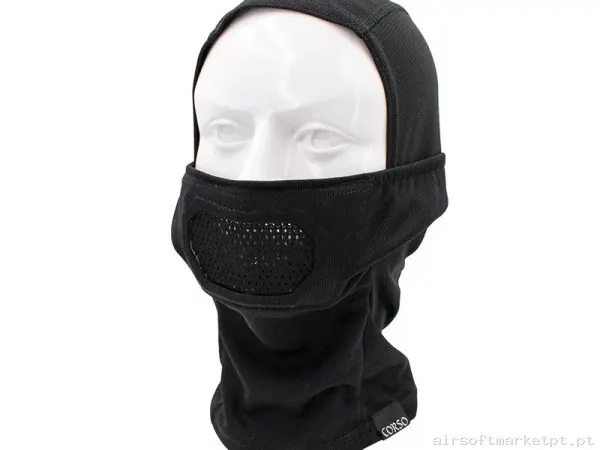 Verdugo Máscara Metálica Corso MK2 Negro — Proteção Ocular & Facial — Airsoft Market PT