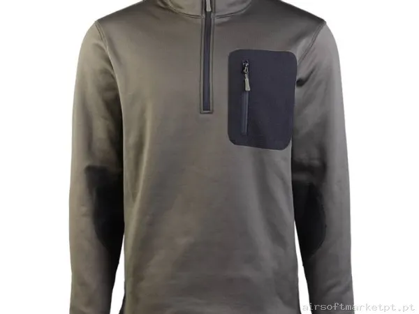Sudadera Térmica Mil-Tec Fleece Zip verde od — Vestuário (Fardas) — Airsoft Market PT