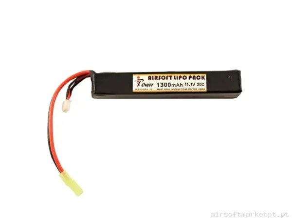 Batería lipo Ipower 11.1 V 1300 MAH 20C-40C — Baterias & Carregadores — Airsoft Market PT