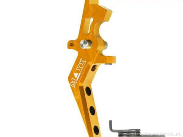 Interno Gatilho Ver.2 Maxx Model Style a Advanced Speed Alumínio CNC Gold — Peças Internas (AEG) — Airsoft Market PT