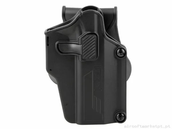 Pistolera Amomax Universal Diestro Negra — Gear Táctico — Airsoft Market PT