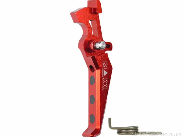 Interno Gatilho Ver.2 Maxx Model Style e Alumínio CNC vermelho — Peças Internas (AEG) — Airsoft Market PT