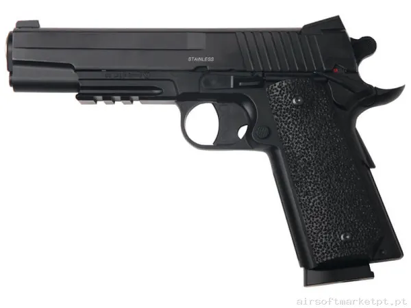 Airgun CO2 4.5mm Pistola KWC 42 Hwk405 Metal negro — Pistolas — Airsoft Market PT