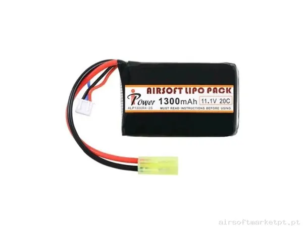 BATERÍA LIPO 11.1 V 1300 MAH 20C-40C MINI — Baterias & Carregadores — Airsoft Market PT