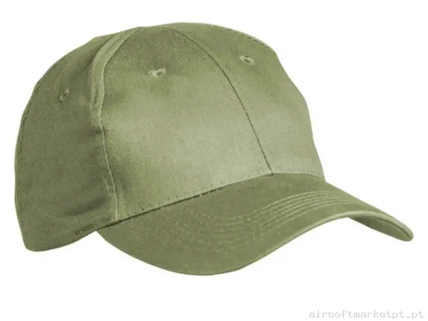 Boné de Beisebol Mil-Tec verde od — Proteção Ocular & Facial — Airsoft Market PT