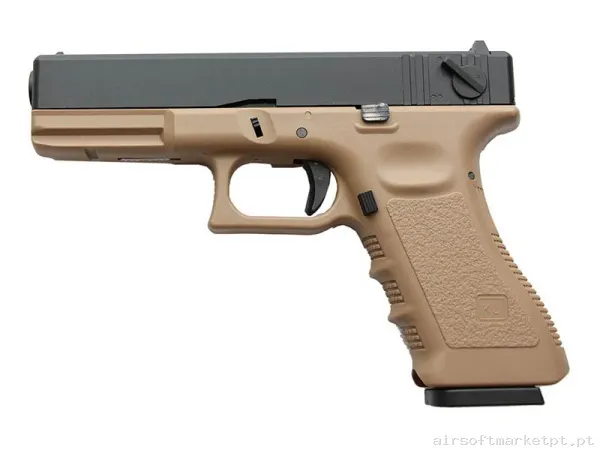 Réplica GBB Pistola G18 Kj Works KP-18 tan — Pistolas — Airsoft Market PT