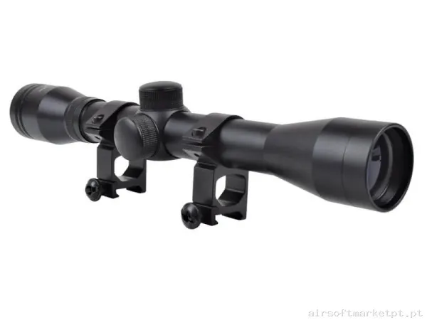 Mira telescópica 4x32 Js Tactical Largo Scope Zoom negro — Miras & Ópticas — Airsoft Market PT