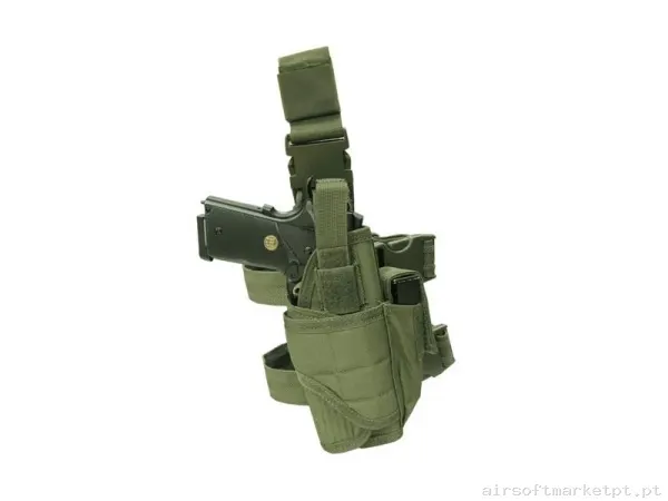 Pistolera Pernera Tornado - OD Verde — Coletes & Rigs — Airsoft Market PT